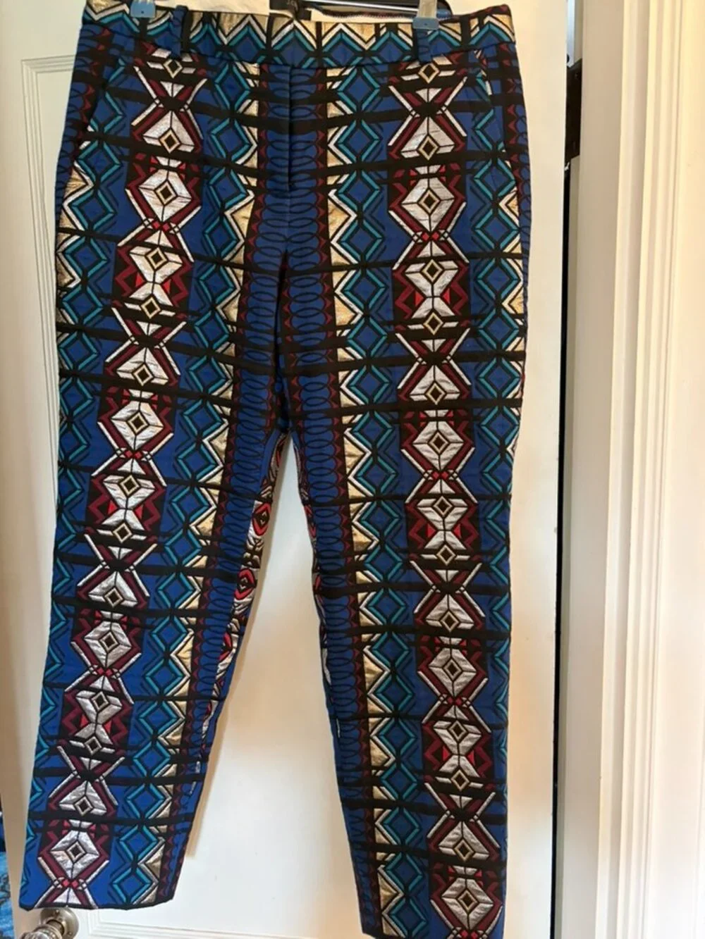 J Crew Maddie Pants 6 Brocade Gorg Cool Party Holiday HTF Rare